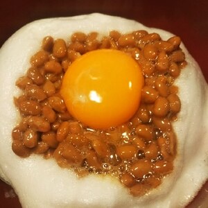 ふわふわメレンゲの納豆ごはん